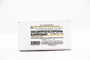 Оксипрогестерона капронат амп 12,5% 1мл №10